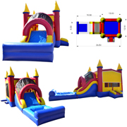 inflatable bouncy castle combo